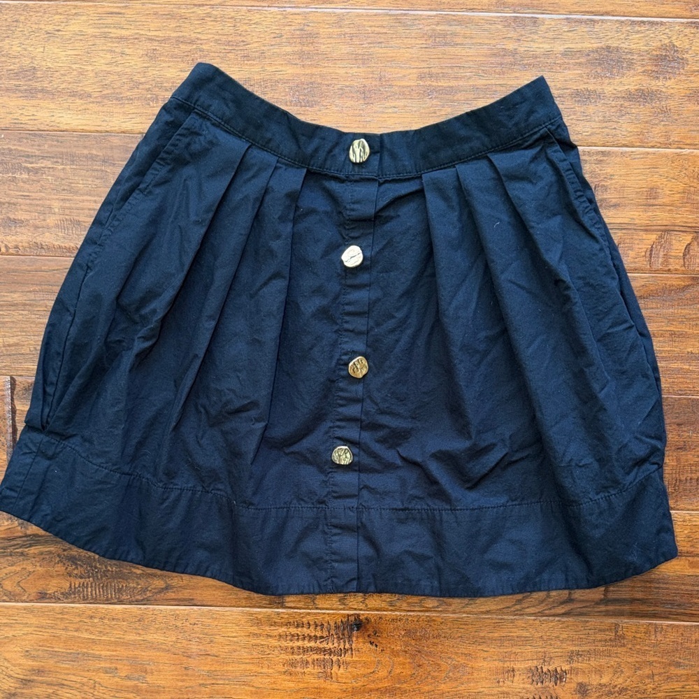 Anthropologie Button-Front Mini Skirt, Small